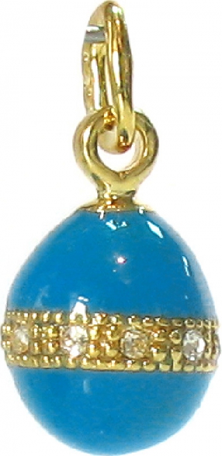 купить Кулон малый "Ожерелье со стразами", цвет голубой
